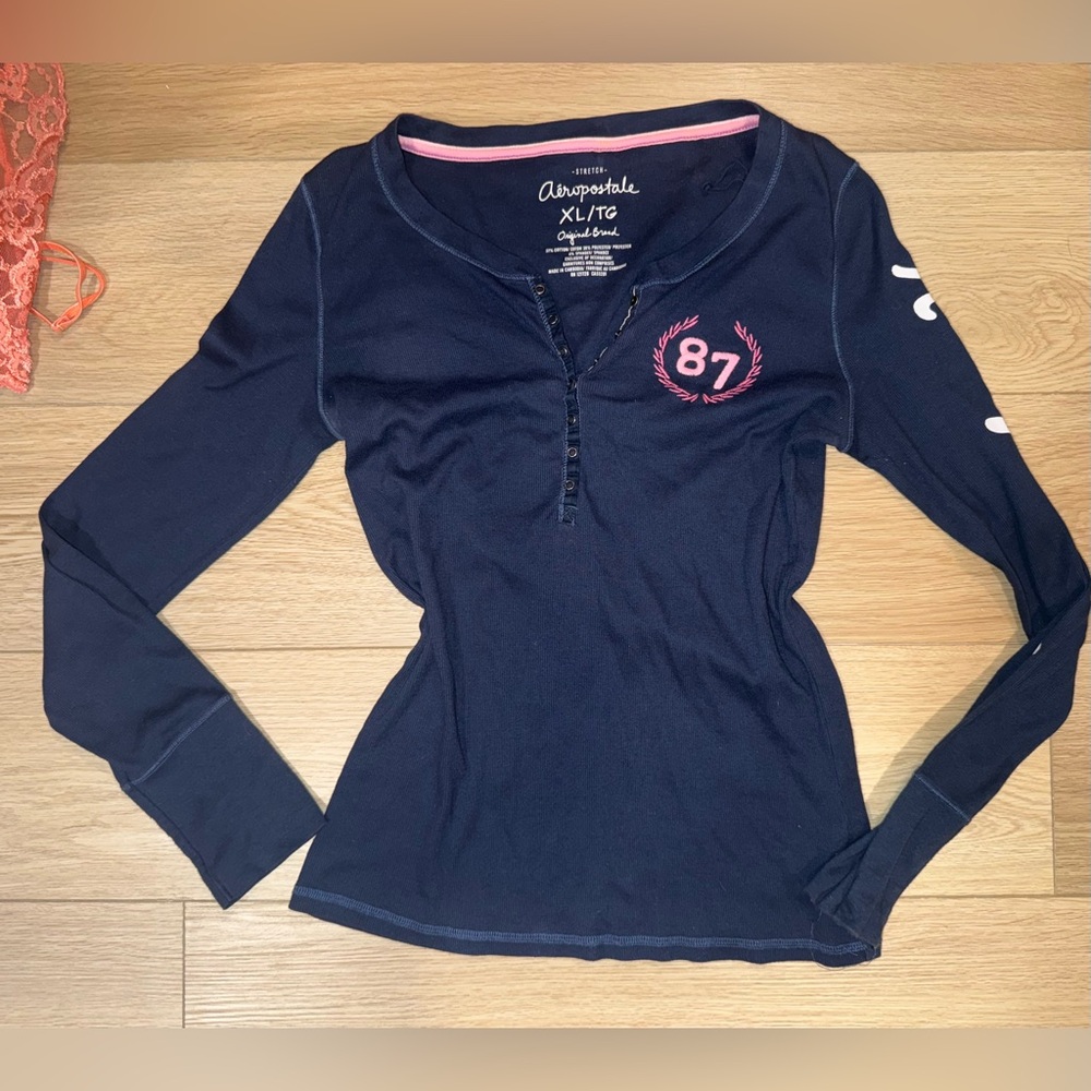 Y2K Aeropostale stretch thermal long sleeve shirt XL